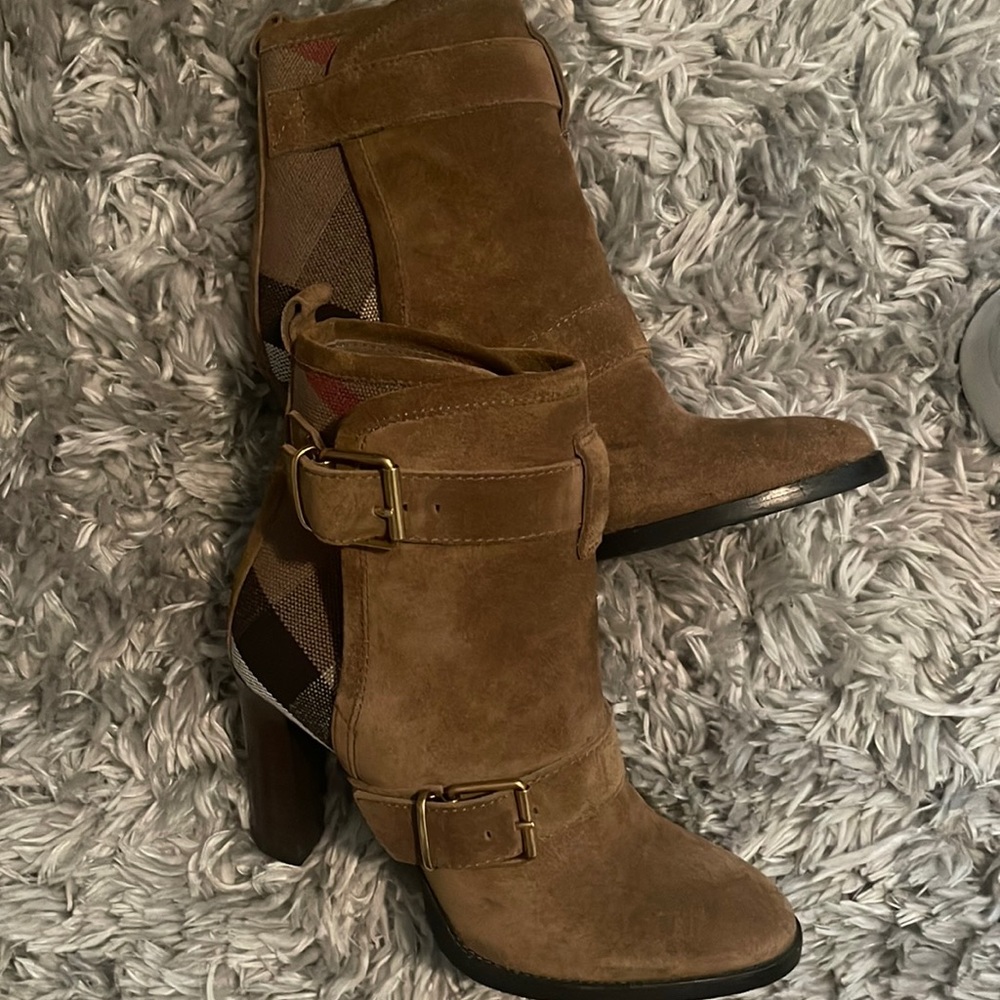 Burberry brand new booties worn twice only.